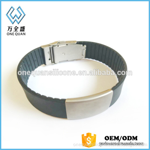 Custom metal clasp with adjustable id bracelet